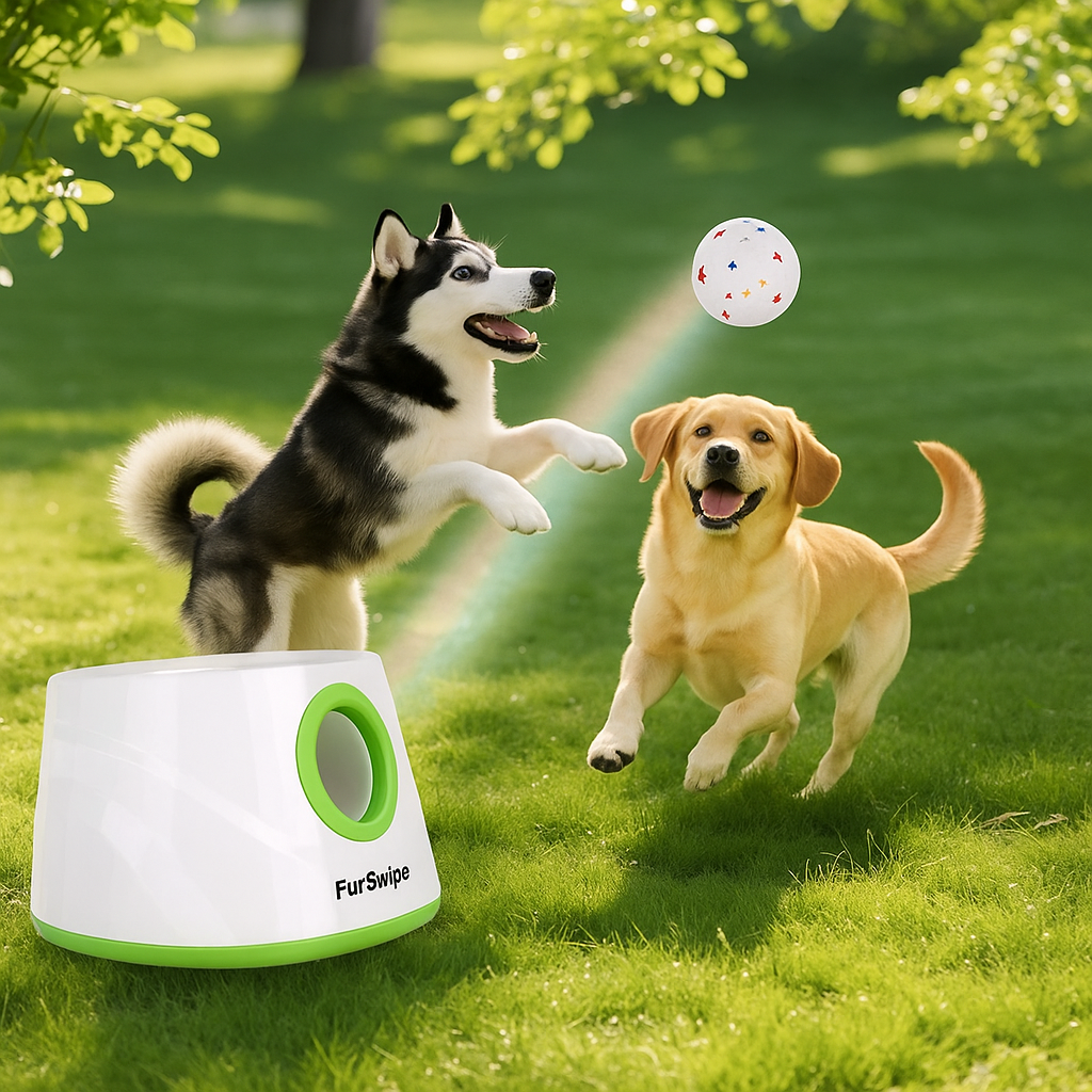 Automatyczna wyrzutnia piłek 🐾 FurSwipe™